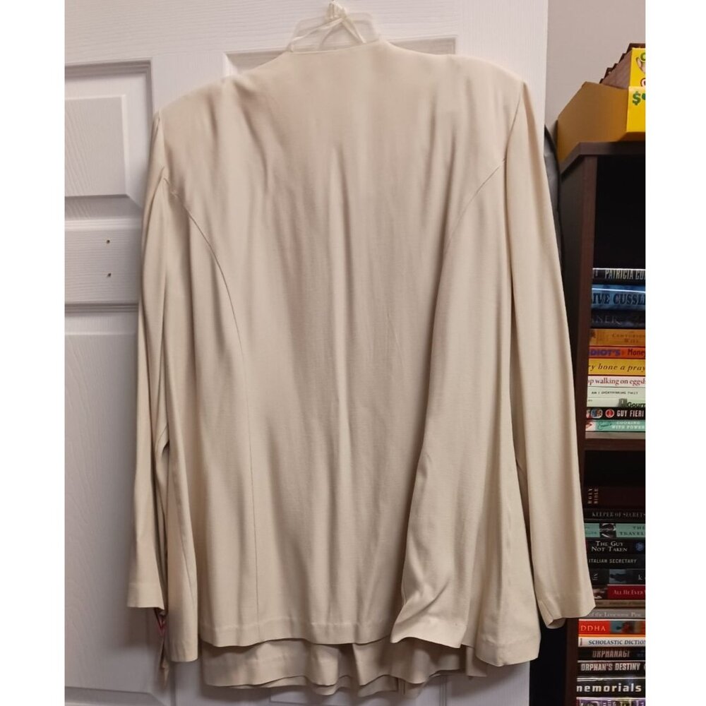 R & M Richards By Karen Kwong Skirt Suit Size 20W Tan NWT - Picture 2 of 5